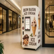 Полностью автоматический торговый автомат для мороженого мягкого сервиса - 24 / 7 коммерческий класс с системой удаленного управления